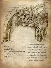 Greater Daemon - Tetreaken  Class: Greater Daemon A figure from Tymaeran mythos, Tetreaken's flesh crawls with every disease and malady imaginable. Where he goes sickness, madness and death follow. But for those brave (i.e. stupid) enough to face him, the tears of his cataract-ridden eyes can cure anything, even death. He is a servant of Amaras the god of disease and decay and came to the Prime Material Plane to spread his blight.